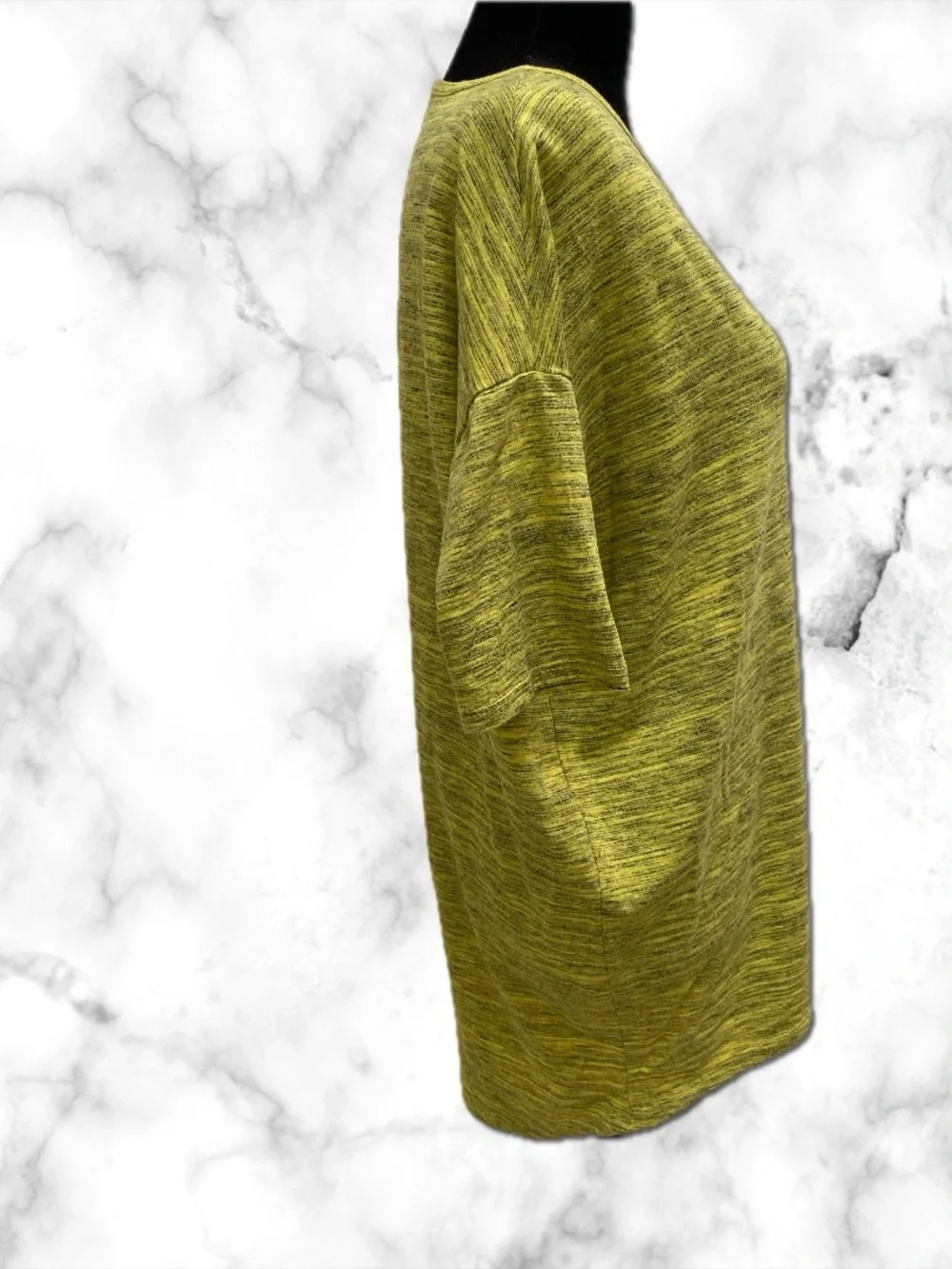 LuLaRoe Short Sleeve Marled Top in Yellow